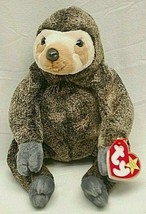 Ty Original Beanie Baby Slowpoke Sloth Beanbag Plush Toy Swing &amp; Tush Ta... - £13.19 GBP