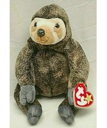 Ty Original Beanie Baby Slowpoke Sloth Beanbag Plush Toy Swing &amp; Tush Ta... - £13.23 GBP