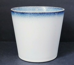 Threshold Off-White &amp; Blue Stoneware 16 oz. Coffee Tea Mug Cup  - £10.73 GBP