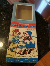 Vintage Rare 1964 Johnny Gruelle's Knickerbocker Raggedy Ann Doll Box ONLY 0001 - $44.42