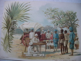Vintage post card of “Camp Life- (Magistrate Holding his Court)” Copyrig... - $25.00