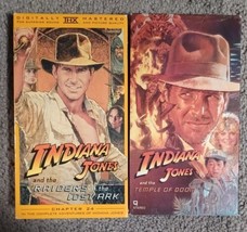 Raiders of the Lost Ark And Indiana Jones And The Temple Of Doom VHS Lot of 2 - £6.15 GBP