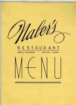 Naler&#39;s Fried Chicken Restaurant Menu Davis &amp; Winnetka Dallas Texas 1950&#39;s - £97.67 GBP