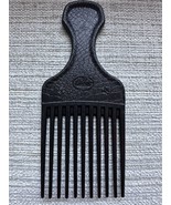 Vintage Goody Black Hair Pick Textured Plastic Handle Lift Comb 6.5&quot; - $20.50 CAD