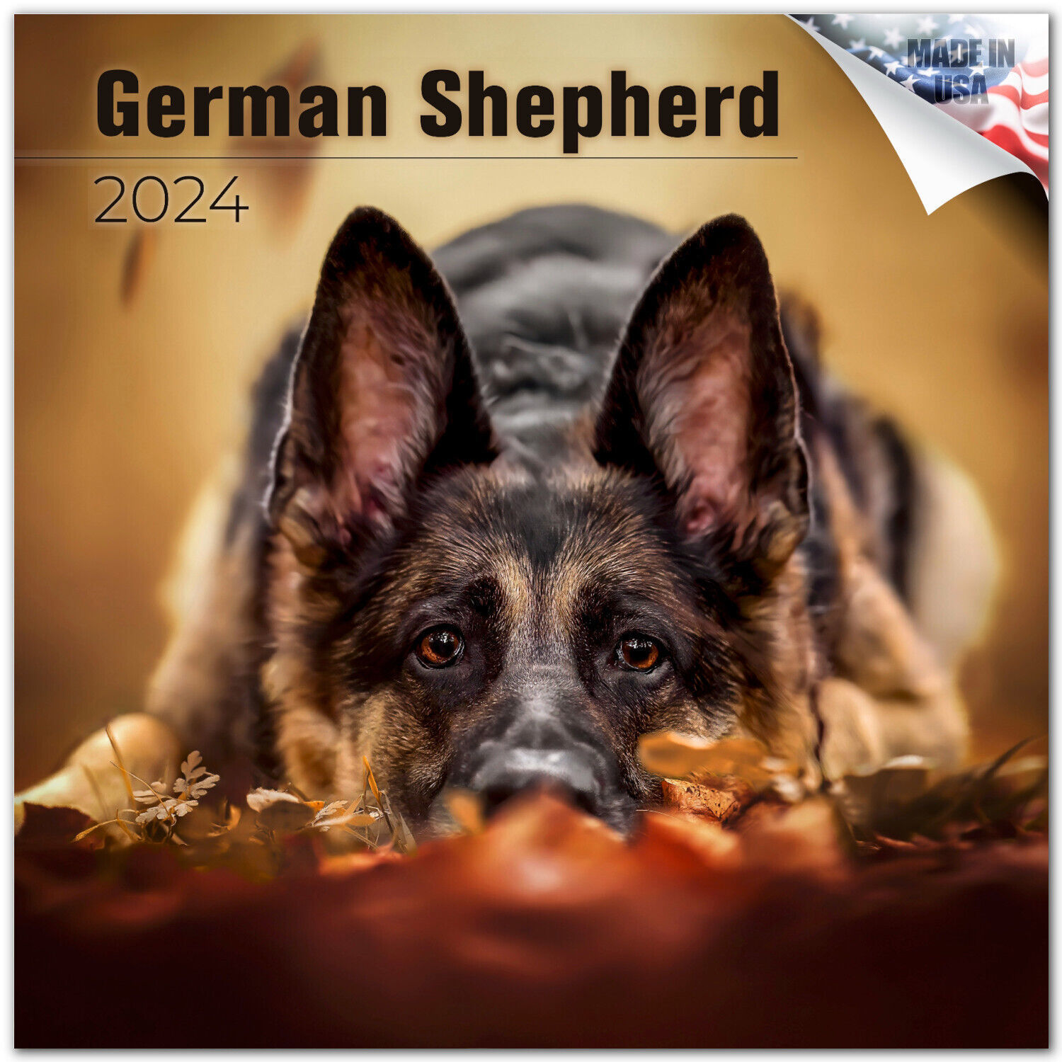 Primary image for GERMAN SHEPHERD Wall Calendar 2024  Animal DOG PET Lover Gift