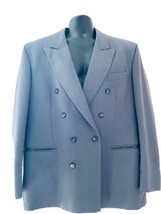 Vintage Lincroft Grey Made In England Suit Blazer Jacket Size 42R - £44.09 GBP