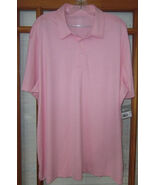Falls Creek Performance Pink Polo Shirt Men&#39;s Short Sleeve Fast Dri Size... - $20.89 CAD