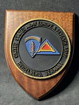 US Army Europe 7th Army Germany Deputy Commander Plaque On Wood for Excellence - £62.32 GBP