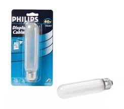 Philips Display &amp; Cabinet Light Bulb, 40w, Frost Color, T10, Medium Base - $16.95