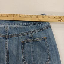 Talbots Women's Blue Cotton A-Line Denim Skirt Pockets Size 8 Waist 29" image 5
