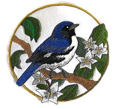 Nature Weaved in Threads, Amazing Birds Kingdom [Black Throated Blue Warbler and - £13.44 GBP