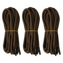 3 pairs 5mm Thick Heavy duty Round Hiking Work Boot Shoe laces Military Strings - £7.03 GBP