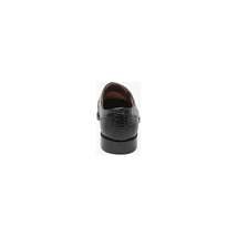 Stacy Adams Turano Bike Toe Oxford Croc Print Shoes Black 25576-001 image 2