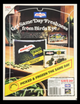 1984 Birds Eye Green Peas Picked &amp; Frozen Same Day Circular Coupon Adver... - £15.01 GBP