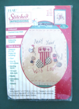 Alma Lynne Designs Plaid Counted Cross Stitch Banner Kit Christmas 1995 Vintage - £9.01 GBP