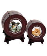 Pet Red Oak Barrel Urn - Two Sizes - $99.95
