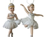 Midwest-CBK Tween Girl Ballerinas in Tutu Ornaments Set of 2 4.White 4.5 in - £13.35 GBP