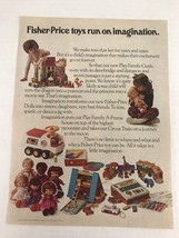 Fisher Price Toys Vtg 1974 Color Print Ad - $9.89