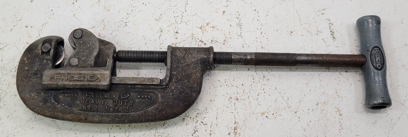 *PV6) Vintage Rigid Ridgid 1/8&quot; to 2&quot; Heavy Duty Pipe Cutter No. 1 &amp; 2 N... - $24.74