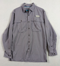 Magellan Outdoors Mens Shirt Fish Gear Relaxed Fit Long Sleeve Size S Purple - $16.68