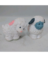 Fisher Price Little People Nativity Replacement Sheep Lot of 2 pink whit... - $11.92 CAD