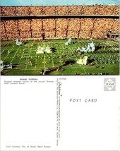 One(1) Florida Miami Orange Bowl Football Halftime Show Full Stadium Postcard - £5.62 GBP