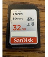 SanDisk Ultra 32GB SDHC UHS-I Memory Card Class 10 80MB/s Genuine - $11.68 CAD
