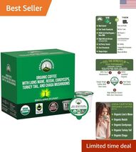 Organic Mushroom Coffee Pods with Lion's Mane, Reishi, Cordyceps, Turkey... - $66.71