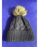 Womens Winter Beanie Hat Toque from Aritzia - Black w/ Pom Pom Alxiliary - £7.22 GBP