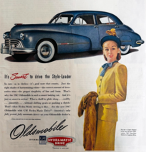 1947 Oldsmobile Model 98 Advertisement Vintage Automobilia Caspian Blue ... - $29.99