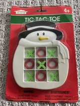 Christmas House Hard Plastic White Snowman Tic Tac Toe Game - $9.89