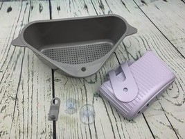 2 Pack Sink Basket Corner Kitchen Sink Strainer Basket Kitchen Triangula... - £22.39 GBP