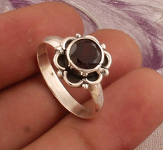 925 Sterling Silver Round Stone garnet Birthstone Gift Ring For Women - $11.63+