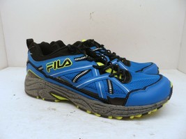 FILA Men&#39;s Ascente TR Athletic Casual Shoes 1JW00839-404 Blue/Gray/Neon 12M - £30.86 GBP