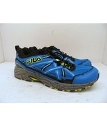FILA Men&#39;s Ascente TR Athletic Casual Shoes 1JW00839-404 Blue/Gray/Neon 12M - £30.64 GBP