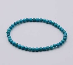 4mm Turquoise stretch bracelet - $19.99