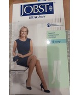 JOBST UltraSheer Support Compression Stockings 8-15mmHg Beige Thigh Larg... - £13.59 GBP
