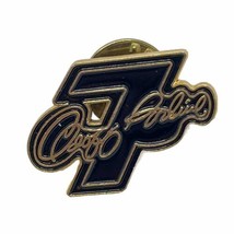 Geoff Bodine #7 Exide Racing Ford Thunderbird Race Car Driver Lapel Hat Pin - $9.95