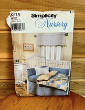 Simplicity Vintage Home Sewing Crafts Kit #9315 1990 Nursery - £7.91 GBP