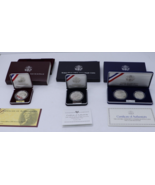 US Mint Silver Proof Coins 1993-S Jefferson 1991-W WW2 1993-S Bill of Ri... - $167.33 CAD