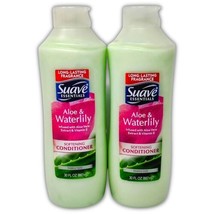 2 Bottles Suave Essentials Aloe & Waterlily Aloe Vera Vitamin E Conditioner 30oz - $23.97