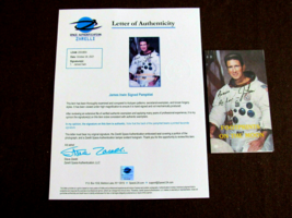 JAMES JIM IRWIN APOLLO 15 NASA ASTRONAUT SIGNED AUTO COLOR PAMPHLET ZARE... - £185.72 GBP