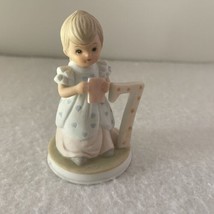 1982 LEFTON Birthday Girl Age 7 The Christopher Collection #03448G Figurine - £5.57 GBP
