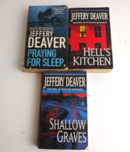 Lot of 3 Jeffery Deaver Paperback Thriller Mystery Novels - £10.09 GBP
