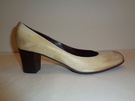 Gozzi EGO Size 8 Eur 38 5407 Beige Leather Pumps Heels New Womens Shoes - £108.43 GBP