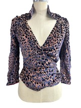 Gorgeous Vintage CAROLINA HERRERA Back Zipper Velvet Blouse Top Size 4 - $173.24