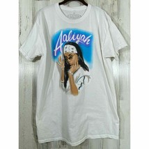 Ripple Junction Aaliyah Tshirt Size Large White Airbrush Style - £13.43 GBP