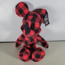 Mickey Mouse Plush Doll With Tags AE American Eagle Special Edition Plaid Disney - £15.17 GBP