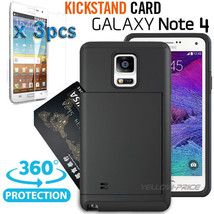 For Samsung Galaxy Note 4 Stand Flip Wallet Purse Card Holder Leather Case Cover - £15.02 GBP