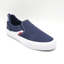 Levi&#39;s Men Slip On Sneakers Lance Slip CVS Neon Size US 7M Navy Blue White - $26.73